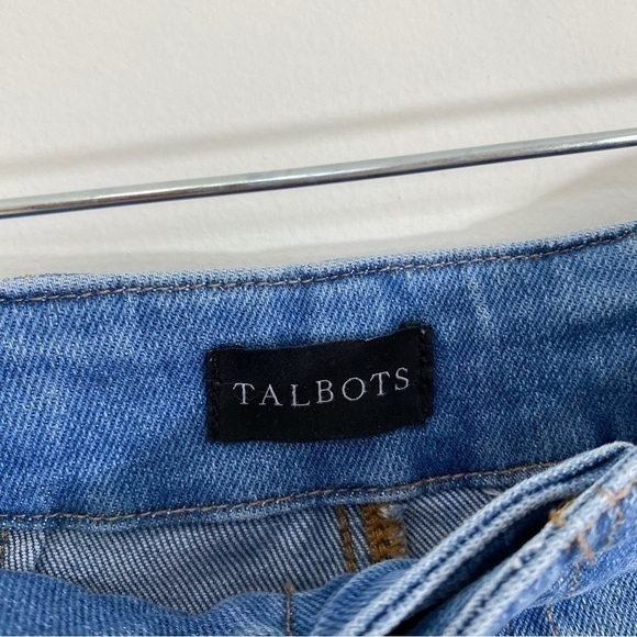 Talbots 2 Sailor Jeans Mystic Wash High Rise Trouser Denim‎ Button Details - Picture 9 of 14